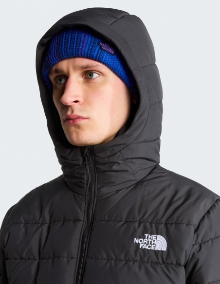 Kurtka ocieplana z kapturem męska The North Face Aconcagua, czarny, przód