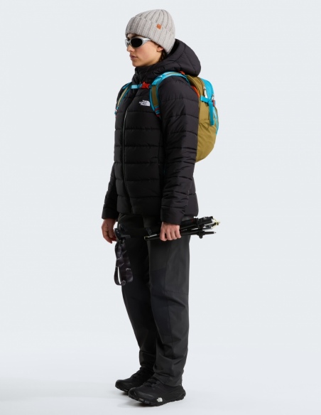 Kurtka ocieplana z kapturem damska The North Face Aconcagua, czarny, przód