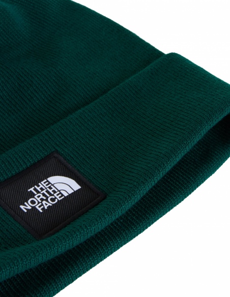 Czapka zimowa unisex The North Face Dock Worker Recycled, zielony, detal