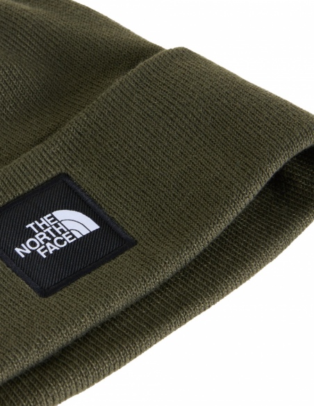 Czapka zimowa unisex The North Face Dock Worker Recycled, oliwkowy, detal