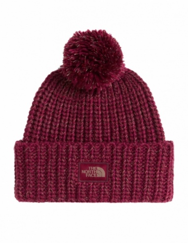 Czapka zimowa The North Face Cozy Chunky Cabin Beanie, czerwony, przód