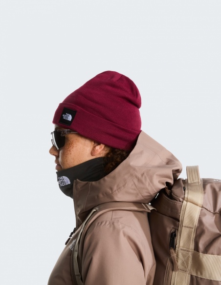 Czapka zimowa unisex The North Face Dock Worker Recycled, czerwony, przód