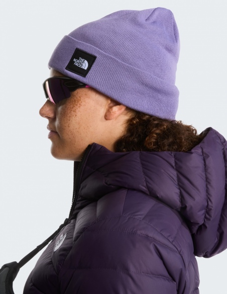 Czapka zimowa unisex The North Face Dock Worker Recycled, fioletowo-błękity, przód