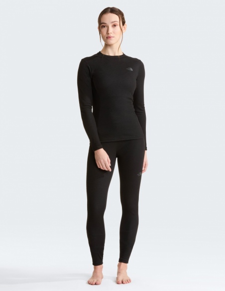 Koszulka termoaktywna damska The North Face Easy z długim rękawem, czarny, przód