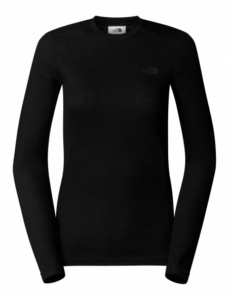 Koszulka termoaktywna damska The North Face Easy z długim rękawem, czarny, przód