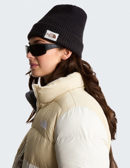 Czapka zimowa The North Face Salty Bae Beanie, czarny, na modelu, przód