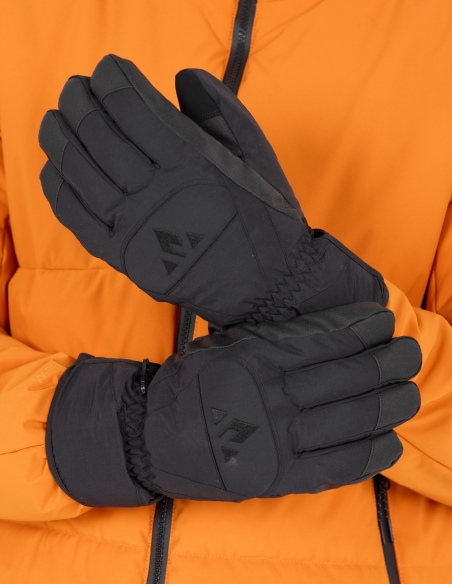 Rękawice zimowe unisex Whistler Slough, czarny, na modelu, tył