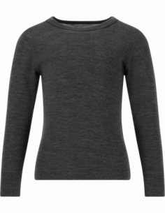 Komplet termoaktywny dziecięcy ZigZag Beta Merino, czarny, przód