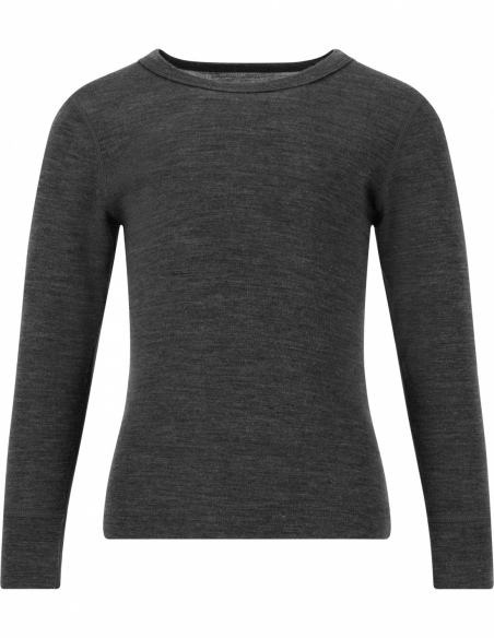 Komplet termoaktywny dziecięcy ZigZag Beta Merino, czarny, przód