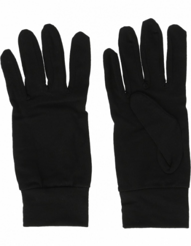 Rękawiczki z wełny merino unisex Whistler Dane, czarny, przód