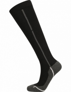 Skarpety narciarskie unisex z wełną Whistler Teman, czarny, przód