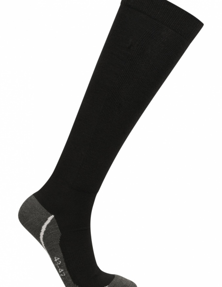Skarpety narciarskie unisex z wełną Whistler Teman, czarny, detal