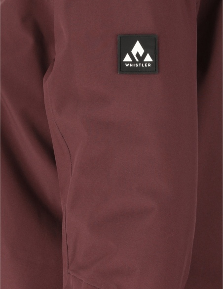 Kurtka narciarska damska Whistler Kingland W-PRO 10000, czerwono-czarny, detal