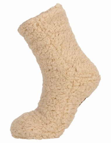Skarpety domowe teddy unisex Whistler Callana z antypoślizgiem, szary, przód