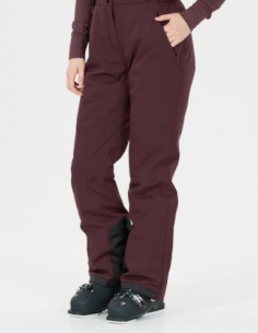 Spodnie narciarskie damskie Whistler Yarra W-PRO 15000, bordowy, na modelu, przód