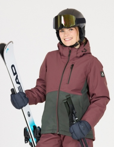Kurtka narciarska damska Whistler Drizzle W-PRO 10000, liliowy, na modelu, przód