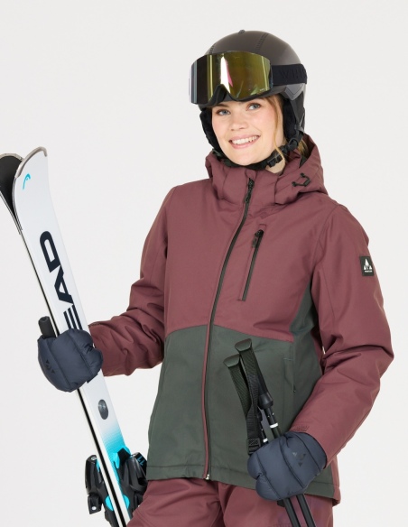 Kurtka narciarska damska Whistler Drizzle W-PRO 10000, liliowy, na modelu, przód