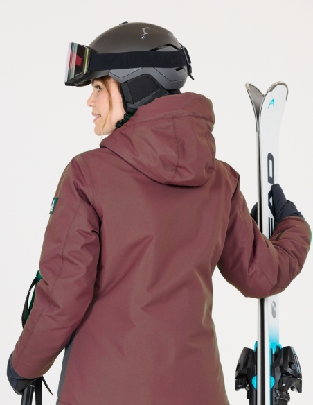 Kurtka narciarska damska Whistler Drizzle W-PRO 10000, liliowy, na modelu, tył