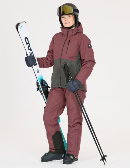 Kurtka narciarska damska Whistler Drizzle W-PRO 10000, liliowy, na modelu, przód