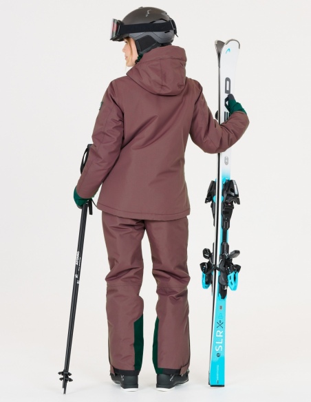 Kurtka narciarska damska Whistler Drizzle W-PRO 10000, liliowy, na modelu, tył