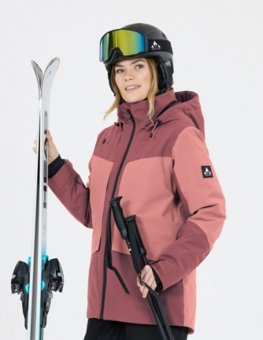 Kurtka narciarska damska Whistler Kingland W-PRO 10000, liliowy, na modelu, przód