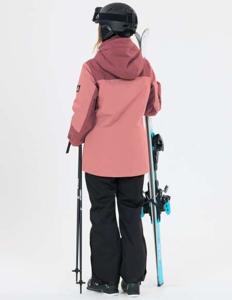 Kurtka narciarska damska Whistler Kingland W-PRO 10000, liliowy, na modelu, tył