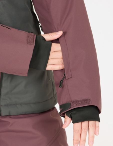 Kurtka narciarska damska Whistler Drizzle W-PRO 10000, liliowy, na modelu, detal