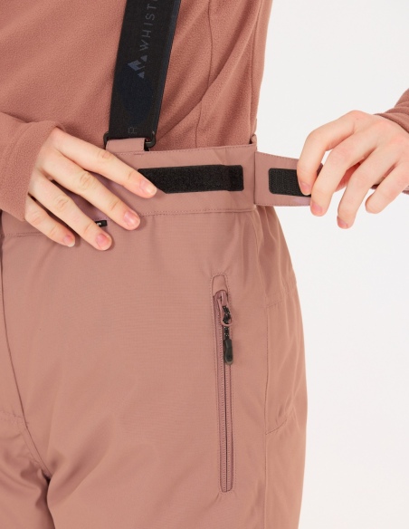 Spodnie narciarskie damskie Whistler Drizzle W-PRO 10000, beżowo-niebieski, detal
