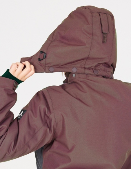 Kurtka narciarska damska Whistler Drizzle W-PRO 10000, liliowy, na modelu, detal