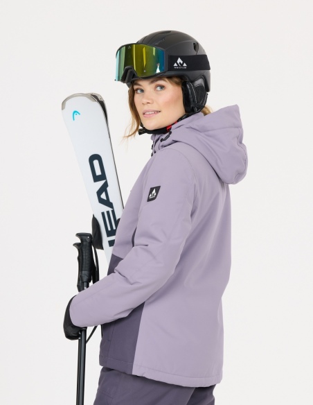 Kurtka narciarska damska Whistler Drizzle W-PRO 10000, fioletowy, na modelu, tył