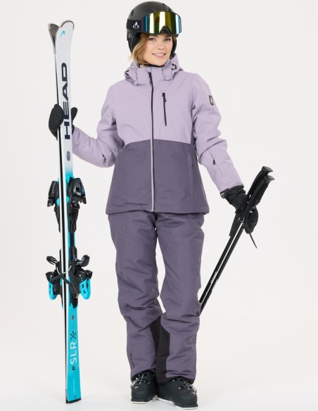 Kurtka narciarska damska Whistler Drizzle W-PRO 10000, fioletowy, na modelu, przód