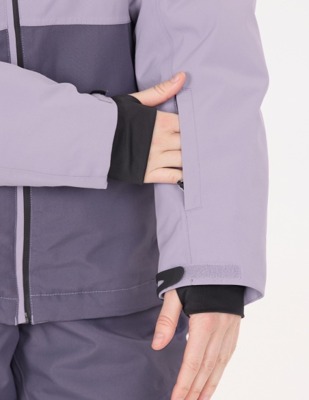 Kurtka narciarska damska Whistler Drizzle W-PRO 10000, fioletowy, na modelu, detal