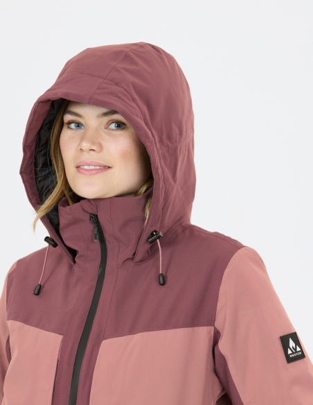 Kurtka narciarska damska Whistler Kingland W-PRO 10000, liliowy, na modelu, detal