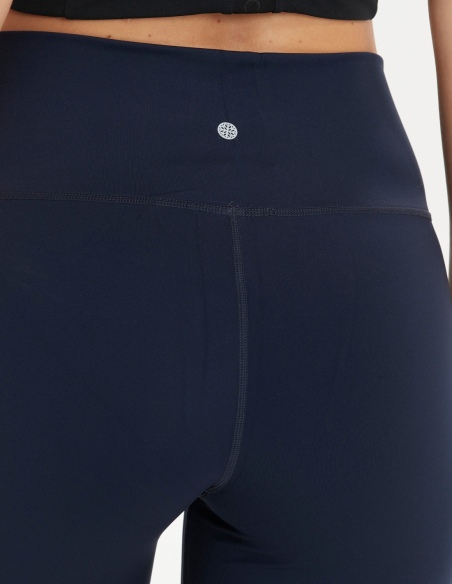 Legginsy treningowe damskie Athlecia Franz, niebieski, na modelu, detal