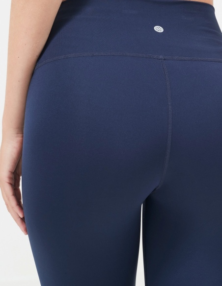 Legginsy treningowe damskie Athlecia Franz, niebieski, na modelu, detal