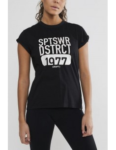 T-Shirt Damski Craft District Clean Tee M Czarny 2