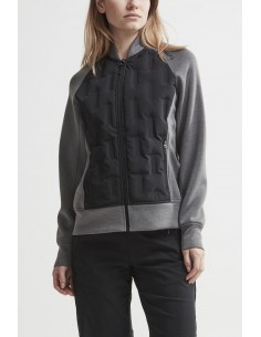 Bluza hybrydowa damska Craft  District Hybrid Jacket W Szara 2