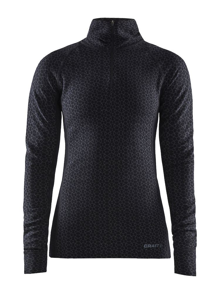 Koszulka termoaktywna damska Craft Merino ZIP Czarna