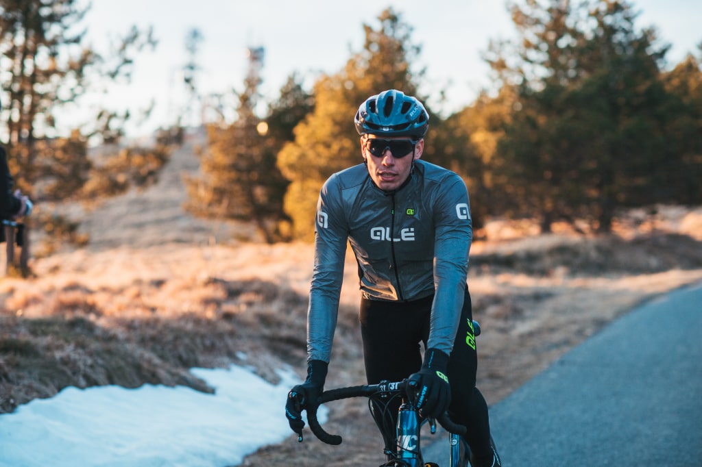 Kurtka rowerowa męska Alé Cycling Klimatik Guscio Black Reflective