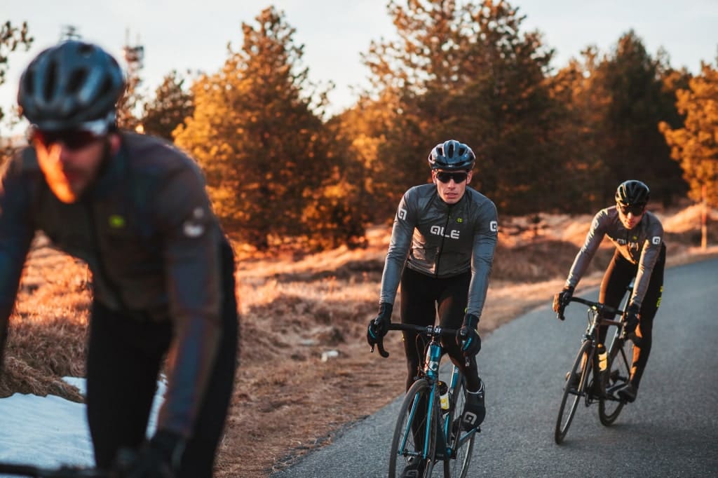 Kurtka rowerowa męska Alé Cycling Klimatik Guscio Black Reflective