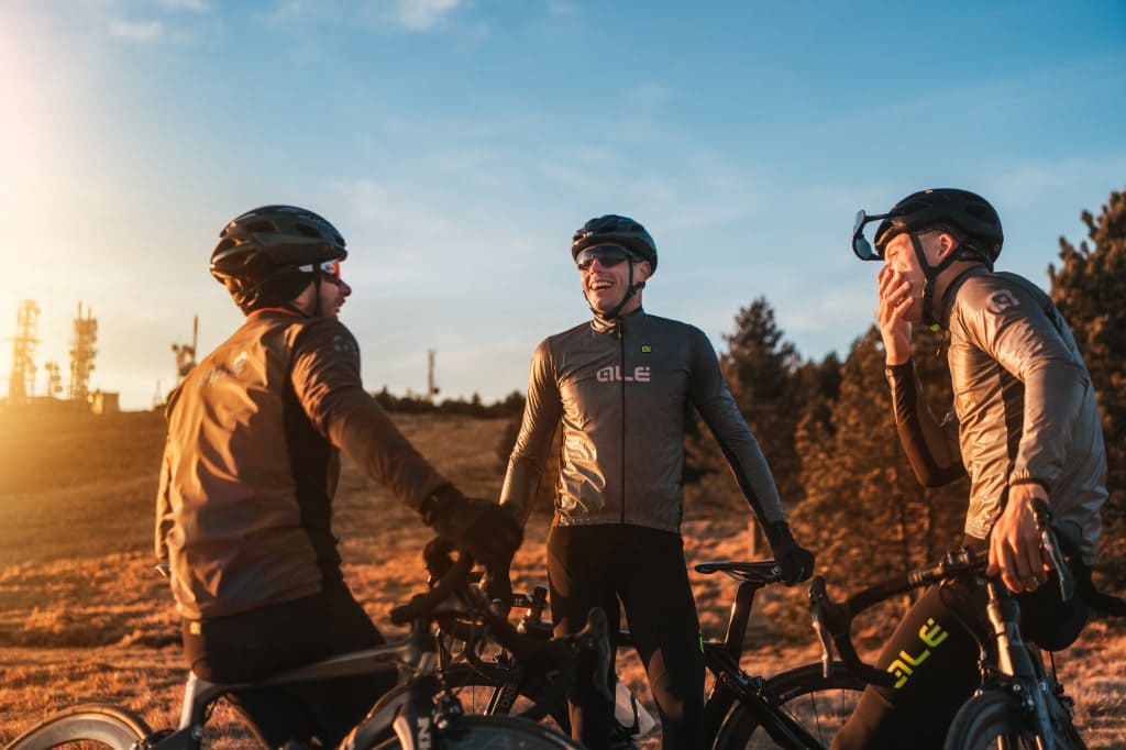 Kurtka rowerowa męska Alé Cycling Klimatik Guscio Black Reflective