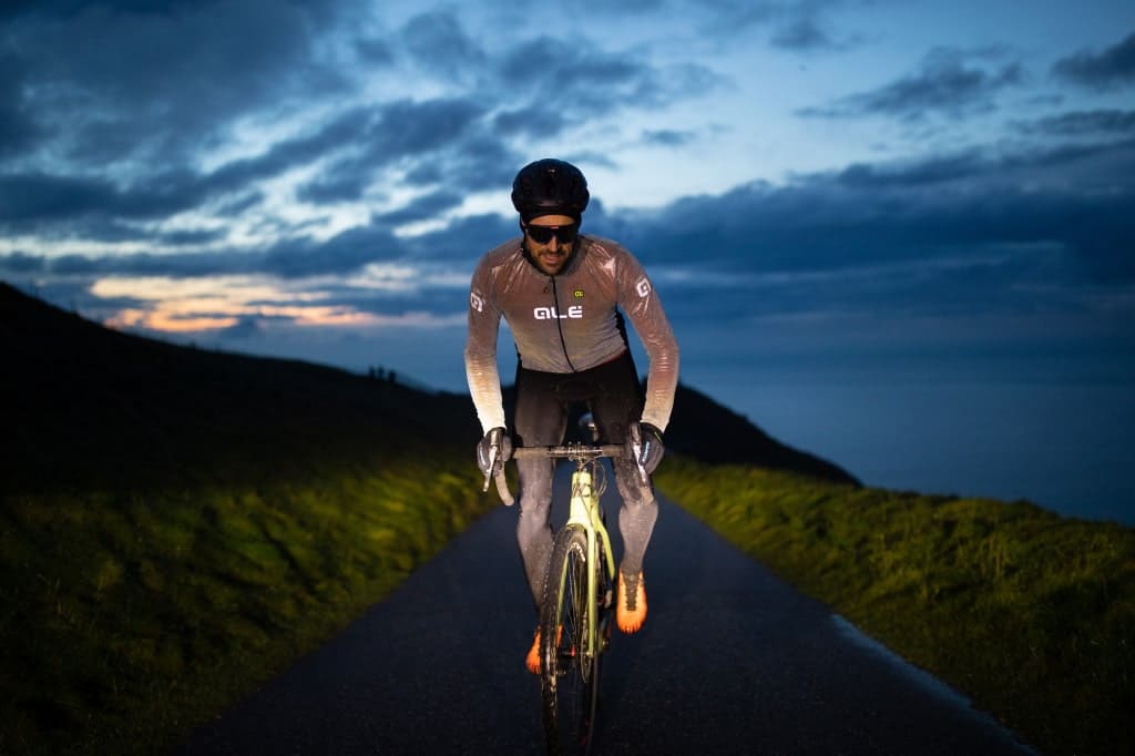 Kurtka rowerowa męska Alé Cycling Klimatik Guscio Black Reflective